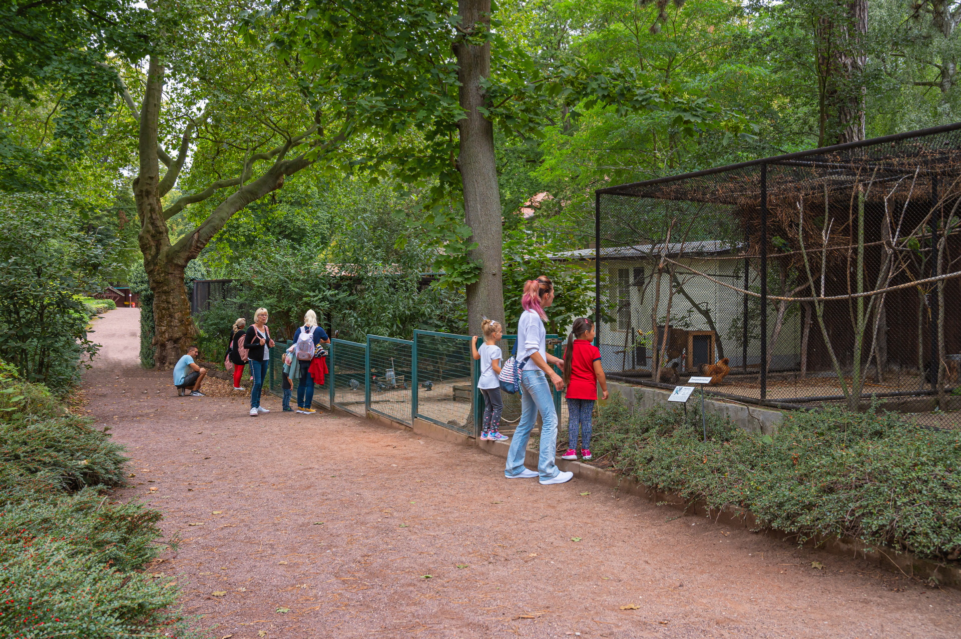 Besucher im Tierpark
