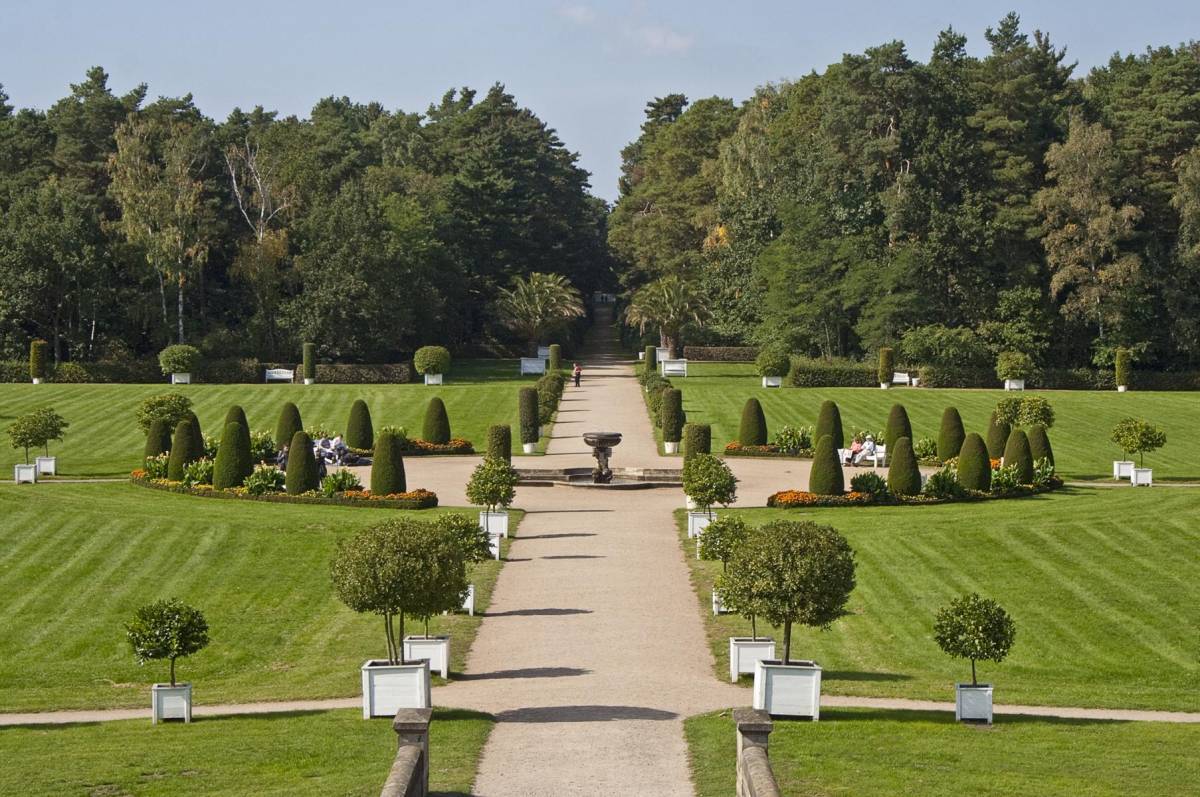 Gartenparterre im Schlosspark Oranienbaum