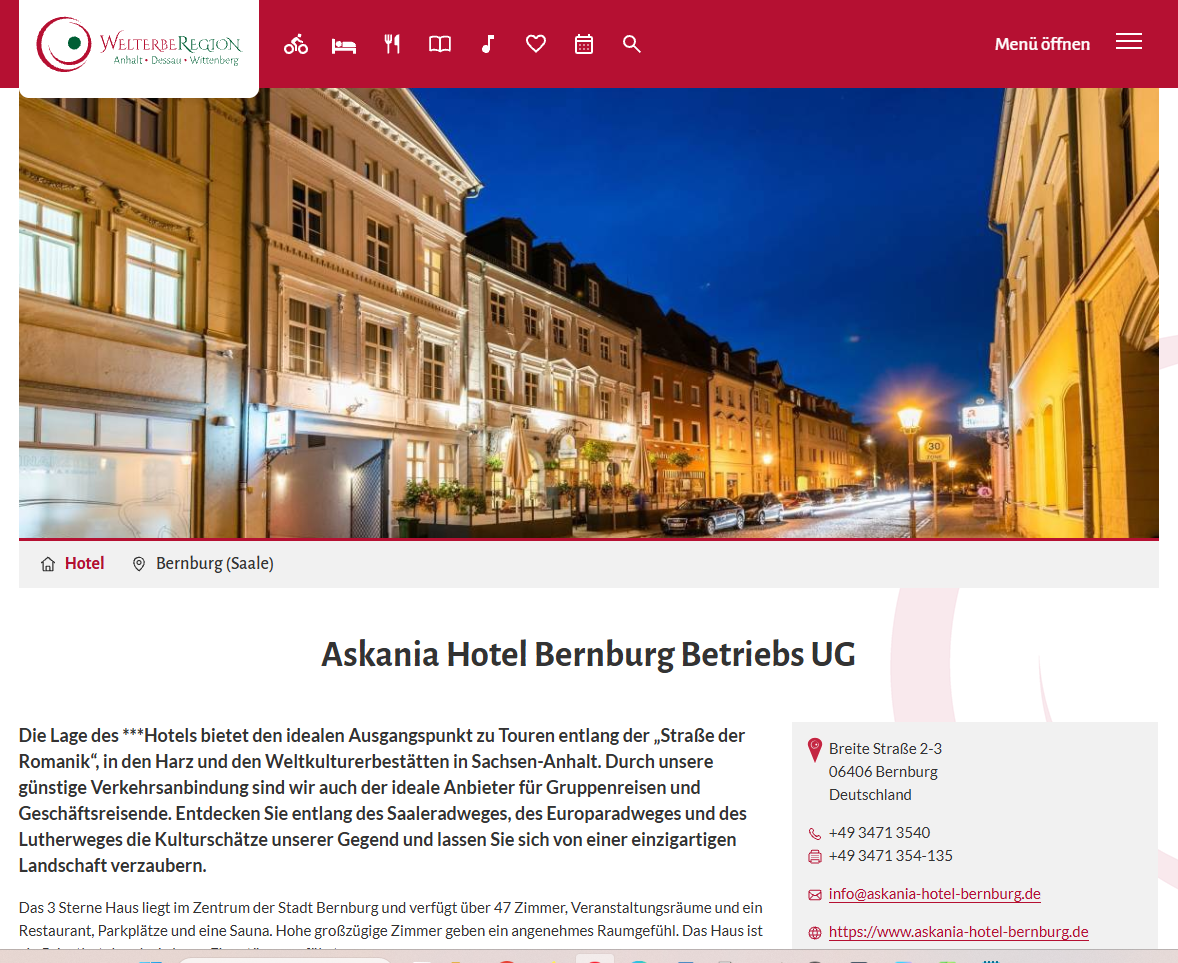 Neues Layout im Gastgeberverzeichnis