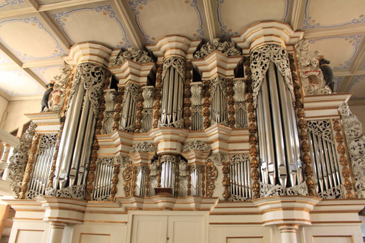 Die Orgel in der Nicolaikirche Coswig